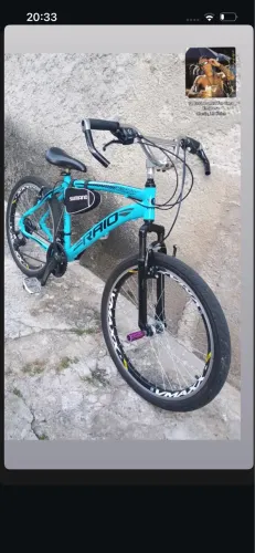 Bicicleta raio aro 24 azul bebê