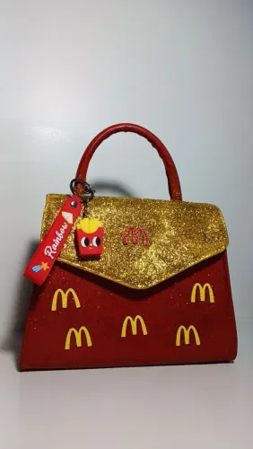 Bolsa Personalizada Temática do McDonald's Exclusiva Brilhante