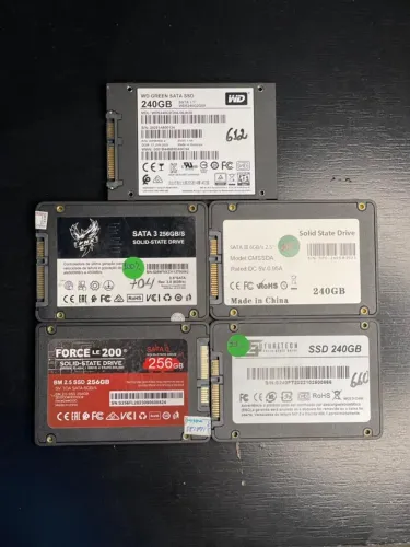 Lote 5 SSDs Sata