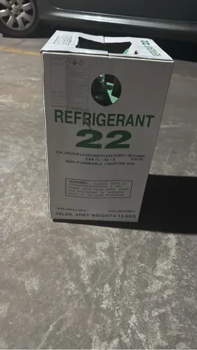 Gás refrigerante r22 lacrado na caixa