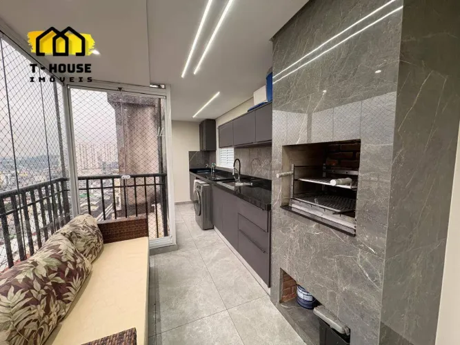 Cobertura com 3 dormitórios para alugar, 106 m² por R$ 7.687,00/mês - Nova Petrópolis - Sã