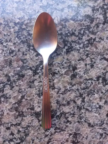 Colher chá Thor,  padrão flores 