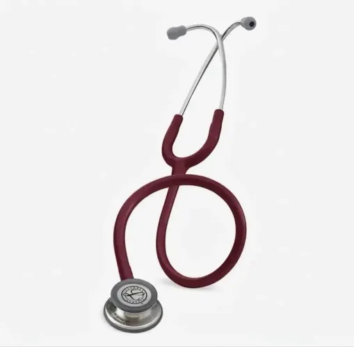 Estetoscópio 3M Littmann Classic III - Vermelho Bordô / Cinzento (Novo na Caixa)