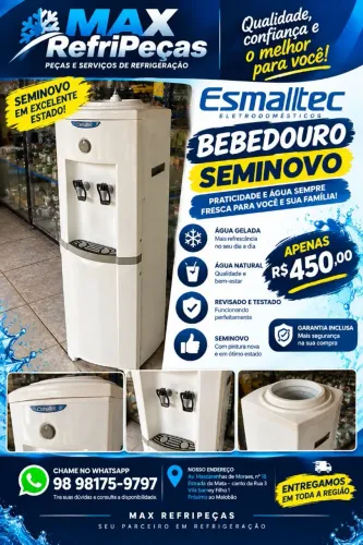 Bebedouro Esmaltec semi-novo promoção