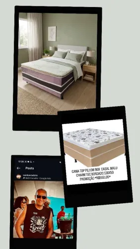 Cama combo leva 2 Paga uma Box D28 Luxo Premoli 138×188 x 60 Tecidos