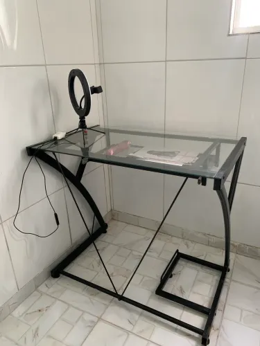 Mesa de vidro para estudo / trabalho home