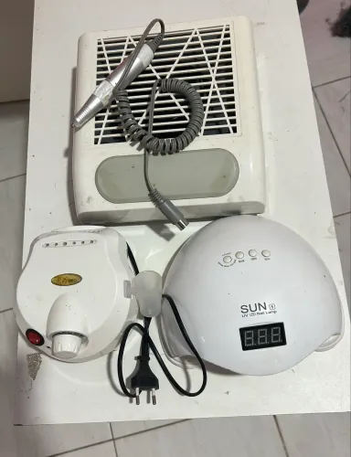 Motor, cabine de led e sugador