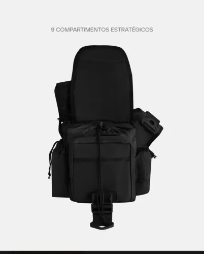 Bolsa Ombro Tática 10 Litros Urban 2.0 Invictus Cor Preto