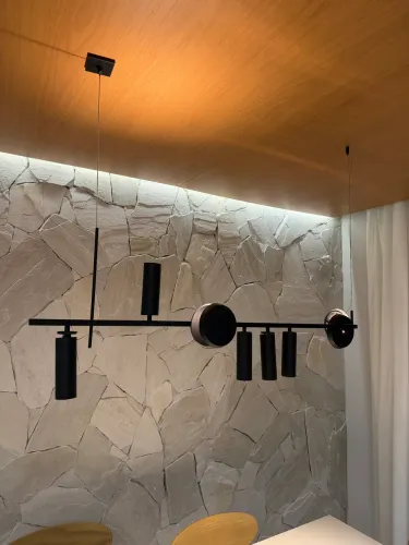 Pendente Tubo Retangular Inspire Home 130cm
