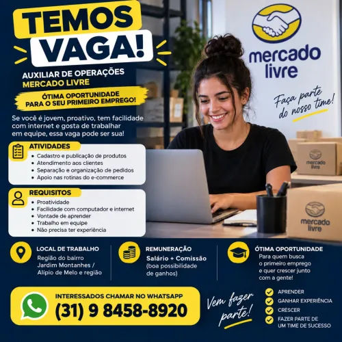 OPORTUNIDADE DE EMPREGO