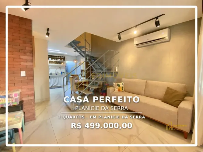 Linda casa duplex em Planície da Serra - Oportunidade em condomínio fechado!