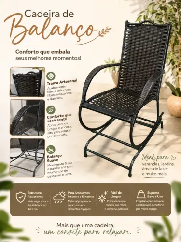 Cadeira de balanço 4 molas . Promoção!!!