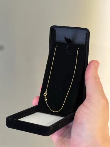 Corrente em ouro 18k modelo veneziana 1.3 gemas em ouro .