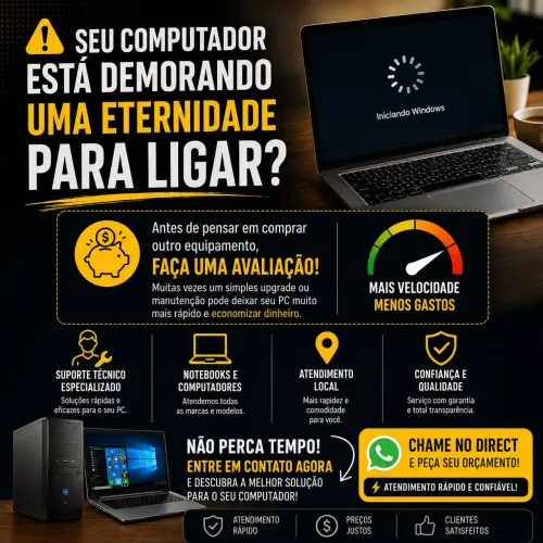 Seu computador está lento para ligar?