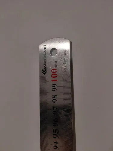 Régua de Aço Inoxidável 1 Metro (100cm) - Carbo Graphite