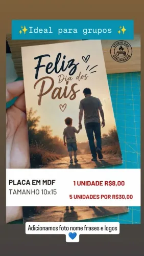 Lembrança dia dos Pais