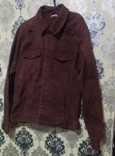 Jaqueta jeans marrom M