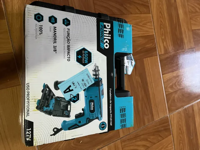 Vendo Kit Furadeira De Impacto E Maleta Pfu01mf 650w Philco