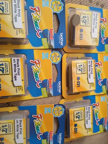 Fita rotuladora Brother m231 lote 6