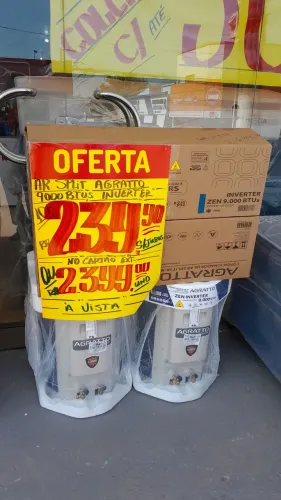 Promoção central de ar 9.000 e 12.000 btus inverteram