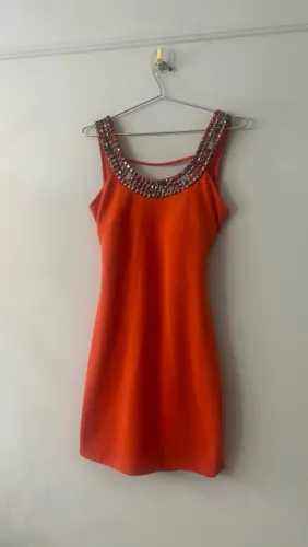 Vestido Colcci Laranja M Festa