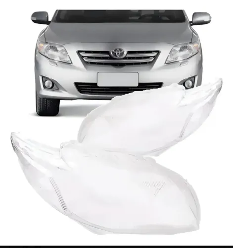Par de lentes farol dianteiro Toyota Corolla 2009 ao 2011