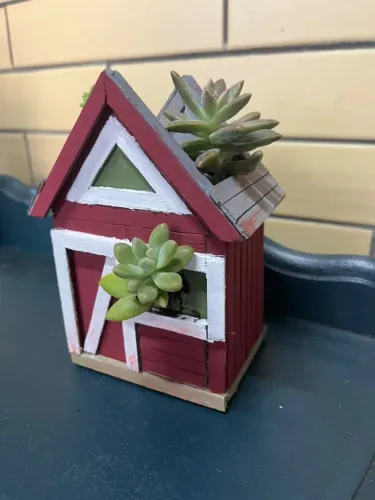 CASINHA DECORATIVA LINDISSIMA COM PLANTA