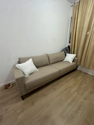 Sofá de linho novo, parcelo no cartão