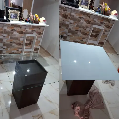 Plotagem de mesas de vidro