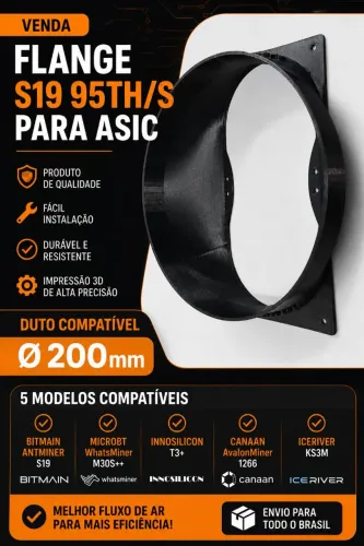 Flange para asic compatível com vários modelos