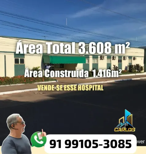 Unidade hospitalar térreo para venda com 3.608 m² com 10 quartos em Tucuruí - PA