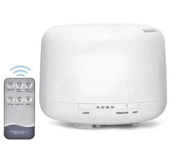 Umidificador Difusor Aromatizador 300ml Ultrassônico Branco