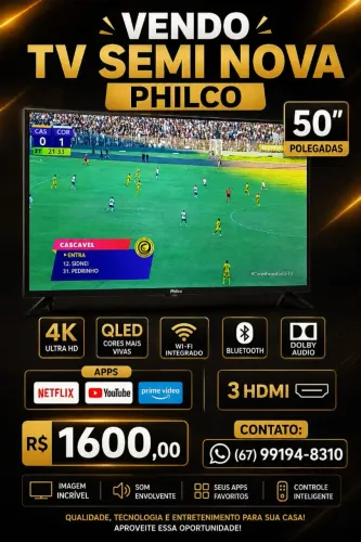 TV Philco 50 Polegadas Seminovo