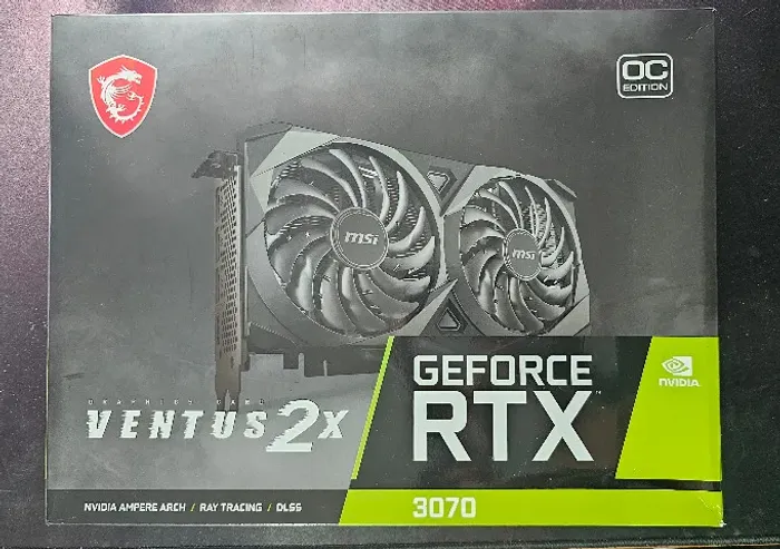 Placa de Vídeo MSI RTX 3070 VENTUS 2X OC