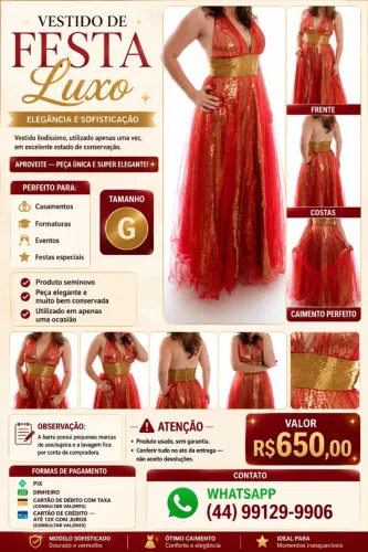 Vestido de Festa Luxo ? Elegância e Sofisticação
