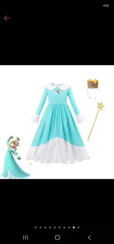 Vestido infantil Rosalina Mario