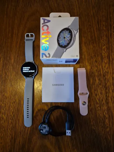 Samsung Galaxy Watch Active 2 (Impecável) - Na caixa + Pulseira Extra