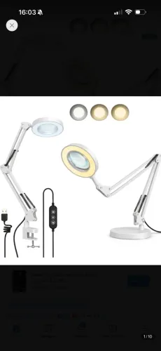 Luminária Lupa Ring Light