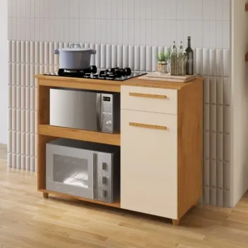 Balcão para Cooktop 4 ou 5 bocas Chicago - Entrega Rápida