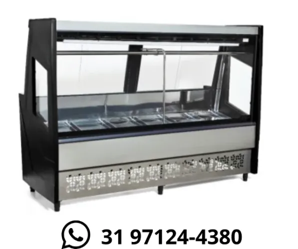 Balcão de Açougue 2M Polar Preto 127/220v