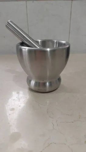 Pilão Aço Cozinha Gourmet Profissional Chef Utensilios