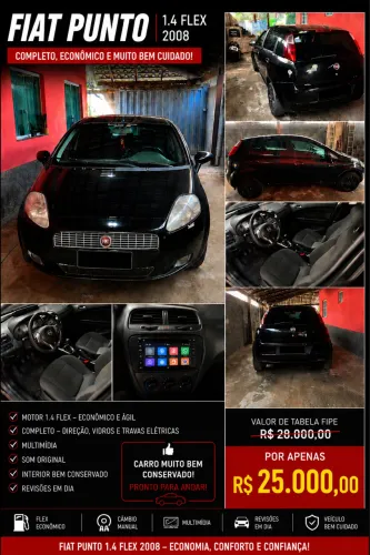 Fiat Punto ELX 1.4 Fire Flex 8V 5P 2008