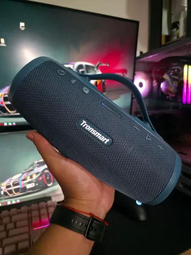 Caixa de Som Bluetooth Tronsmart Mirtune S100 50W Á Prova D'água IPX7 Cor Azul
