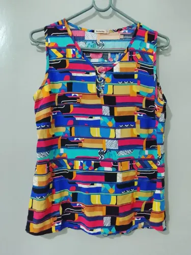 Blusa regata Pistachio estampada P