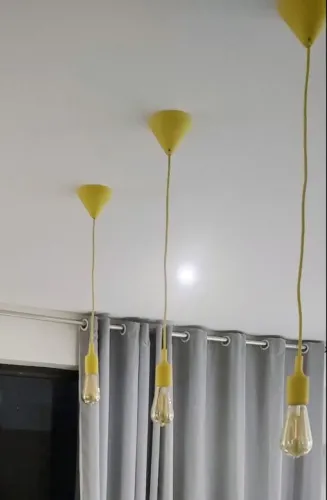 3 luminárias sem as lâmpadas 
