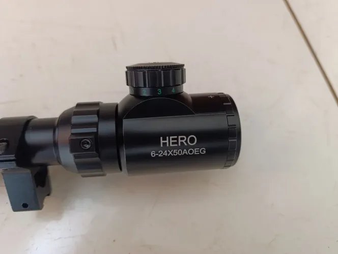 Luneta hero sfp 6x24x50 retículo iluminado 