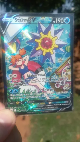 Carta Pokémon Starmie V Coleção Estrelas Radiantes