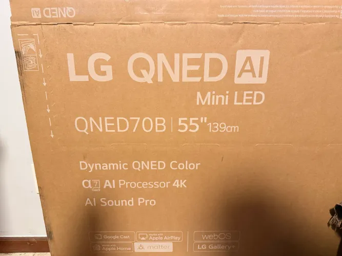 LG QNED70 Mini LED 55? 4K 2026 - Com defeito na tela