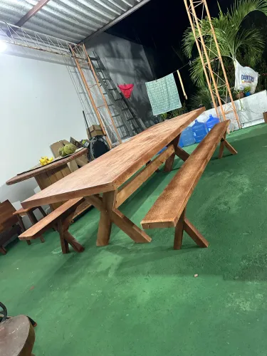 Mesa Rústica Maciça Entreg Grátis 
