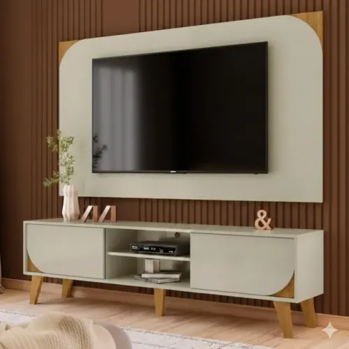 Conjunto rack e painel para tvs de ate 65 polegadas (a pronta entrega)
